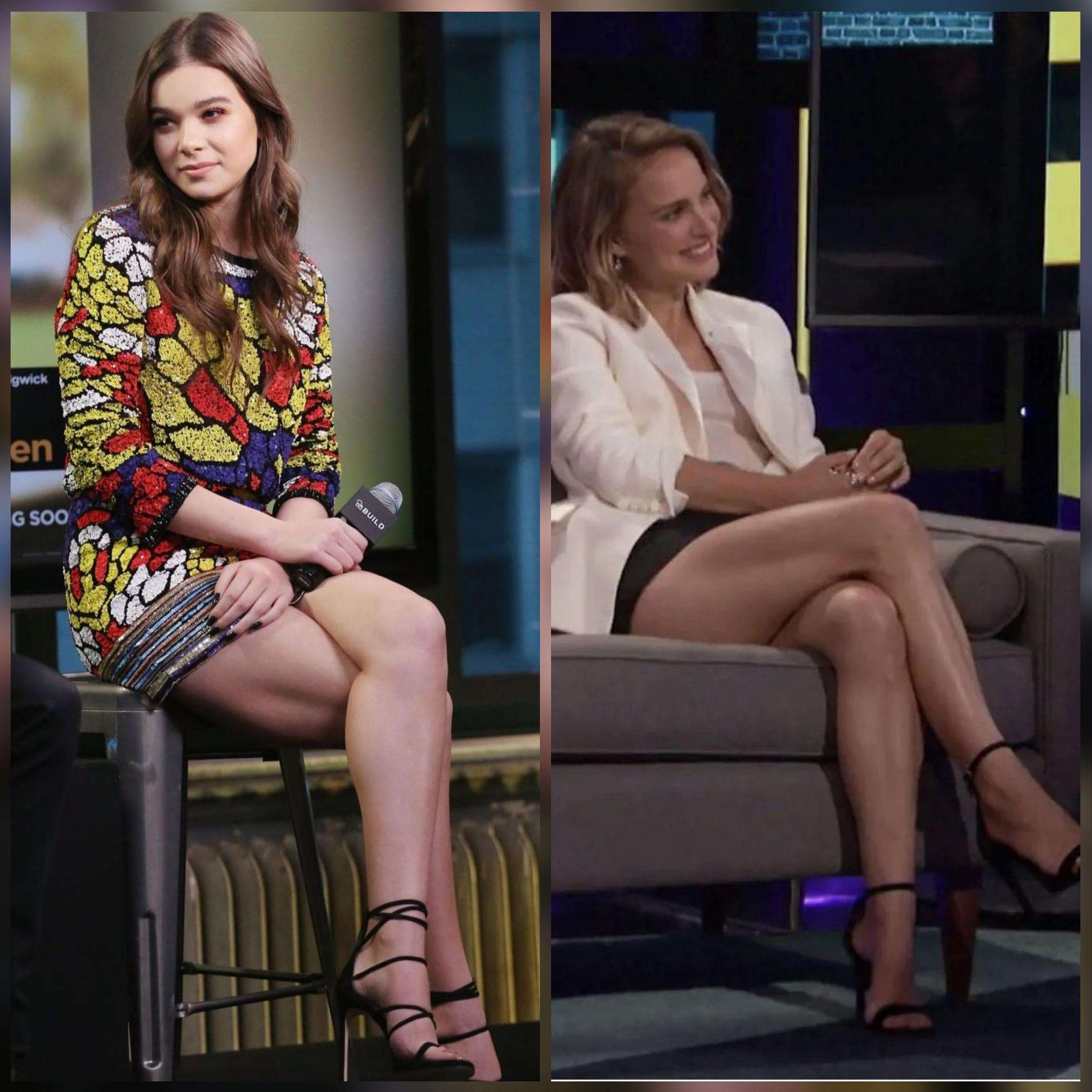 Leg Battle Hailee Steinfeld Vs Natalie Portman Leg